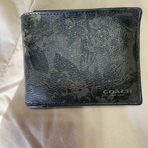 Black Coach Leather Wallet